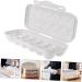 OFFSCH 2pcs Anti-Collision Damage Chicken Container with Lid Refrigerator Egg Organizer Egg Bins re-usable Grey 30X11X6.5CM - Buy Online on GoSupps.com