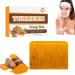 Kojic Acid Soap For Dark Spots, Kojic Soap, Turmeric Face Soap, Lemon Turmeric Soap For Face And Body, Kojic Acid Soap Skin Brightening Tumeric Soap For Dark Spots Hand Soap Bar
