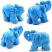 Ouubuuy Elephant Statue - Handcrafted Blue Turquoise Crystal Gemstone for Healing | Unique Elephant Gemstone Figures - Buy Online on GoSupps.com