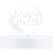 Personalized Cake Topper with Name - Natural Wood Decoration | Birch Multiplex Acrylic Accessory for Any Occasion - Buy Online on GoSupps.com