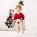 DovFanny Christmas Reindeer Knit Baby Romper - Winter Warm Outfit for Newborn (0-3 Months) - Red - Buy Online on GoSupps.com