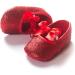 RVROVIC Baby Girl Moccasins | Soft Sole Princess Sparkly Shoes 0-6 Months | Red Infant Prewalker - Buy Online on GoSupps.com