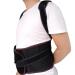 Home correction for men women children back bandage Complete lumbar vertebrae for relieving back pain intervertebral disc ischias scoliosis adjustable support belts (color: black m/medium black