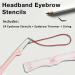 Buy Eyebrow Stencil Kit - 24 Reusable Shaper Templates for Effortless Makeup | International Shipping Available - Buy Online on GoSupps.com