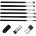 VINTORKY 6pcs Flat Eyebrow Brush Eyeliner Concealer Brush Eyeliner Makeup Tool Eye Brush Black Wooden Handle - Buy Online on GoSupps.com