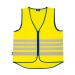 ABUS Lumino Reflex Vest - safety vest for better visibility during the day and at night - for adults - with zipper