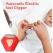 Electric Nail Clippers Automatic Nail Clippers - Automatic Nail Clippers | 2 in 1 Electric Nail Clippers and Polisher Automatic Nail Clippers with Storage of Nail for Adults soigna Red - Buy Online on GoSupps.com