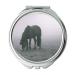 YENDOSTEEN Mirror Compact Mirror animal animal photography black and white pocket mirror portable mirror