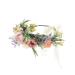 UUPP Bridal Flower Headband | Adjustable Ribbon | Wedding & Festivals - Buy Online on GoSupps.com