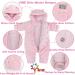 Baby Winter Snowsuit Romper with Hood | Thick & Warm Outerwear Set | Pink | 6-9 Months - Buy Online on GoSupps.com