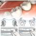 Dental Floss Holder Set - 2PCS Interdental Cleaning Tool for Oral Hygiene | Perfect for Families Hotels & Travel - Buy Online on GoSupps.com
