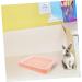 BESPORTBLE Box Hamster Toilet Rabbit Litter Tray Ferret Automatic Cat Litter Tray Sifting Litter Tray Pink Pp 24.50X19.50X3.00CM Pink - Buy Online on GoSupps.com