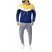 CEWIFO Tracksuit Cotton Jogging Suit men Short sleeve men Hoodie with zipper 5xl men house suit hoodie men's zip 4xl hoodie men 3xl black hoodie black men a2-yellow l