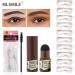 miduoidn Eyebrow Stamp Stencil Kit Waterproof Brow Powder Definer Makeup Tools Hair Root Cover Up Styling Conceal Stick Stencils Black 1 count (Pack of 1) - Buy Online on GoSupps.com