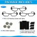 LED Lighted Reading Glasses +2.5 Black | Compact Full Frame Nighttime Reader for Clear Vision | Unisex Lighted Magnifier Eyewear - Buy Online on GoSupps.com