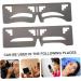 Mikinona 2pcs Eyebrow Ruler Eyebrow Shaping Template Brow Shaping Ruler T Tool Eyebrow Makeup Tools Cosmetics 1 count (Pack of 1) As Shown - Buy Online on GoSupps.com