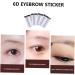 Outanaya Authentic Eyebrows 5pcs Eyebrow Stickers Shaping Brow Shaper Eyebrow Stencils Semi-permanent Transfer Stickers 6d 21x15cm Brown - Buy Online on GoSupps.com