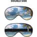Shop Clouds & Palm Trees Printed Soft Eye Mask | Zero Eye Pressure Travel Blackout Mask - Buy Online on GoSupps.com