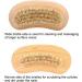 Demeras Wooden Foot 9x5x5 natura Beech Double Sided Nail Brush Remove Dead Skin Cutin Nail Brush Manicure Tool - Buy Online on GoSupps.com