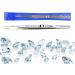 Stainless Steel Precision Tweezers 6.4 Inch Anti Static Tweezers Straight/Curved Tweezers with Sliding Lock Design Stainless Steel Tweezers for Electronics Laboratory Work and Jewelry Making - Buy Online on GoSupps.com