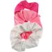 Set of 4 Hair Scrunchies - 1Black 1 Fuchsia 1 Baby Pink 1 White - Buy Online on GoSupps.com
