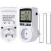 Buy CJBin 230V Temperature Controller Socket - Digital Thermostat with Timer & Probe for Greenhouse Terrarium Aquarium Heating & Cooling - Buy Online on GoSupps.com