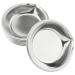 E-outstanding Makeup Palette Small Round Stainless Steel 5 cm 6 pieces