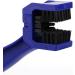 Keenso Bike Chain Scrubber and Brake Dirt Remover Tool - Professional Motorcycle Chain Cleaner Brush (Blue) - Buy Online on GoSupps.com