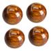 Tovinanna 4 pieces Handle B rodecoration Chinese balls Manual massage balls handled by hand trainer squeeze exercise Chinese meditation balls office jewelry travel china desk