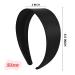 DEEKA 2 Inch Wide Satin Headband for Women and Girls - White/Black 2 Pack - Stylish Hair Accessory - Buy Online on GoSupps.com