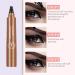 Whimsyard Eyebrow Pencil Lightsbetter Waterproof Brow Pen with Hair like Strokes Natural Brow Eyebrow Pen Lights Better Waterproof Eyebrow Pen Arch Define 3D Microblading 4 Tip Eyebrow Pen (#01) - Buy Online on GoSupps.com
