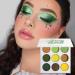 DE'LANCI 9 Color Green Eyeshadow Palette - Shimmer & Matte, Highly Pigmented & Long-Lasting - Buy Online on GoSupps.com