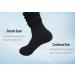 COIYUFUX Extra Wide Bariatric Diabetic Socks - 2 Pairs Black | Ideal for Lymphedema, Swollen Edema, Cast Leg, Calf - Buy Online on GoSupps.com