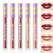 Metallic Lipstick for Women 5Pcs Set Long-Lasting Lip Color High-Pigment Shimmer Finish