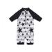 BONVERANO Baby Boys Sunsuit/Swimsuit UPF 50+ Sun Protection One Pieces with Zipper Swimwear with Sun Hat 9 Months Star
