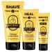 Bee Bald 3-Pack with SMOOTH PLUS Daily Moisturizer with SPF 30 HEAL Post-Shave Healing Balm and SHAVE Premium Shaving Cream