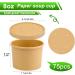 BALDCC 75 Pack 8 Oz Soup Containers with Lids Disposable Containers with Lids for Food Ice Cream Cups with Lids. Ice Cream Container for Storing Food in the Refrigerator or Carrying Out Brown 75 Pack 8 Oz - Buy Online on GoSupps.com