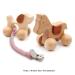 Handmade Braided Rope Pacifier Clip Holder 4 Pack - Boy and Girl Universal Design (White) - Buy Online on GoSupps.com