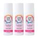 Good for You Girls Aluminum-Free Natural & Vegan Deodorant for Kids Preteens Teens Safe & Effective Odor Protection Clear Roll-On Natural Fragrance | Soft Powder 3 oz (Pack of 3) Soft Powder 3 Fl Oz (Pack of 3)
