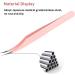 FADLASH Pink Dolphin-Shaped Fiber Tip Curved Eyelash Extension Tweezers - Professional Lash Tool - Buy Online on GoSupps.com