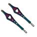 2 in 1 Rainbow Double Ended Tweezers Sharp Slant Precision Tweezer for Eyebrows & Ingrown Hair Removal Skin Care Tool Blackhead Pimple Comedone Remover (2pc)