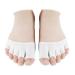 Childweet 4 pair invisible half sock toes 5 toe foreen toe toe-topper-sock cotton men stocking midfoot pads for women yoga socks women white sandals slippery 10x7cm white