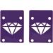 Diamond Supply Co Rise and Shine Skateboard Risers - Purple | One Size - Buy Online on GoSupps.com