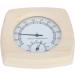 Evgats Premium Wood Thermo Hygrometer - Essential Sauna & Bathroom Accessory for Accurate Temperature & Humidity Control - Buy Online on GoSupps.com