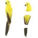 TOYANDONA Parrot Lifelike Vivid Ornament Figure Artificial Birds for Jungle Statue Garden Simulation Yellow 20x5cm Yellow - Buy Online on GoSupps.com