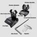 Premium QR-Laser Tactical Flip Up Iron Sights Set for Rifle | Low Profile Front Rear Red Dot | Picatinny & Weaver Rail Compatible - Buy Online on GoSupps.com