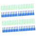 Fomiyes 80 pth prison toothbrush prison handwell brush prison finger toothbrush prison short toothbrush little toothbrushes travel teeth accessories sustainable soft place plastic 1 piece (1 Pack) different colors x 4 pieces