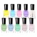 Non Toxic Easy Peel Off and Fast Dry Nail Polish Set for Pack Eco Friendly & Organic Water Based Nail Polish for Women Teens Kids (10 Bottles) Color-2