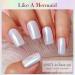 PrettyDiva Mermaid Chrome Nail Powder - White Pearl Aurora Iridescent Pigment for Nails - Buy Online on GoSupps.com