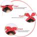 Red Polka Dot Rockabilly Forehead Straps for Women | 2-Piece Bow Wire Headband - Retro Hair Accessories & Perfect Gift for Girls - Buy Online on GoSupps.com